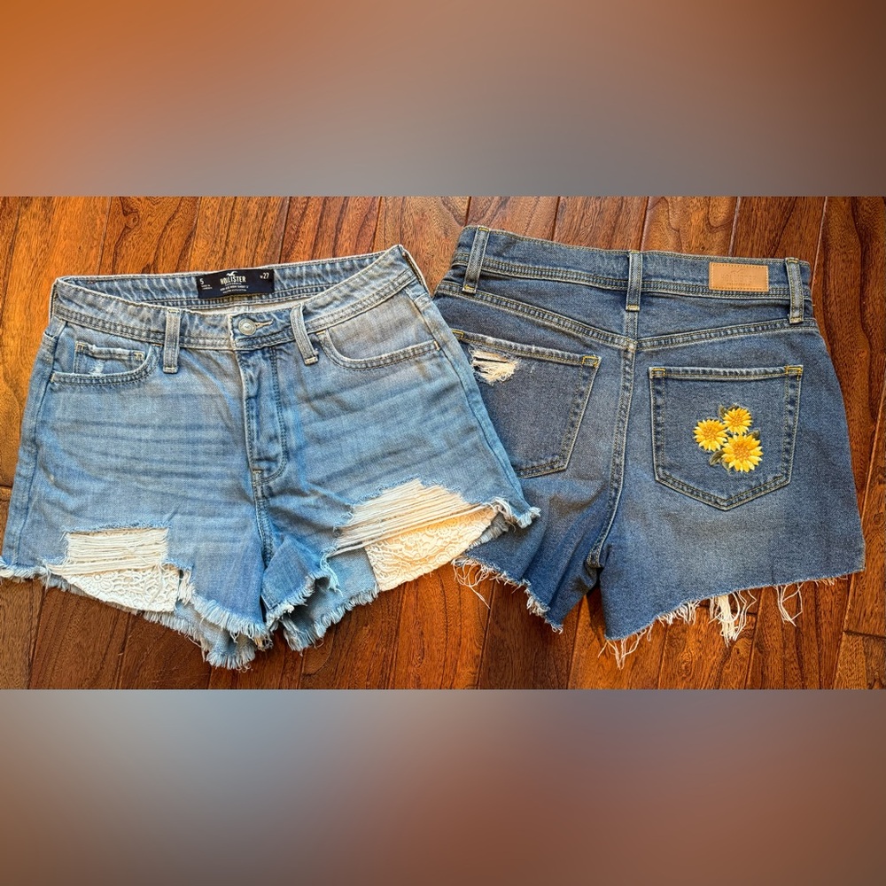Hollister high-rise jean short bundle size 5 waist 27
